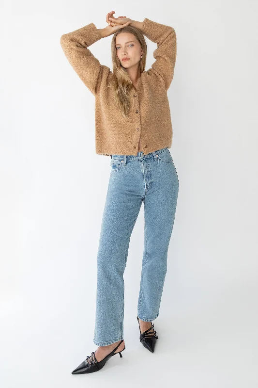 STRAIGHT LEG JEAN Comfortable Zip-Up Skinny Jeans