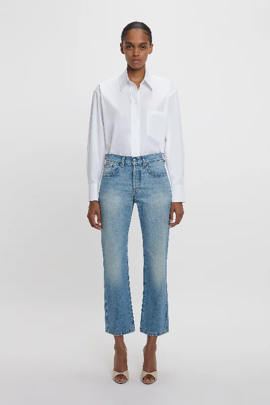 Victoria Mid-Rise Jean In Light Blue Trendy Wide-Legged High-Waist Jeans