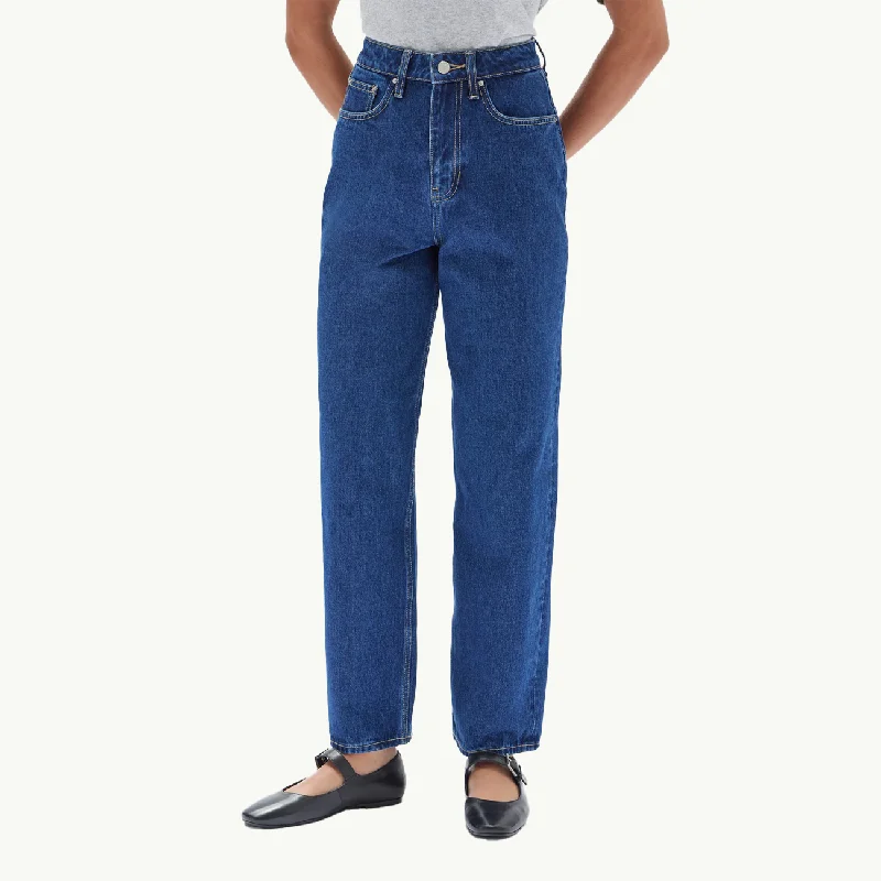 Vintage Straight Jean - Heritage Blue Comfortable Faded High-Rise Jeans