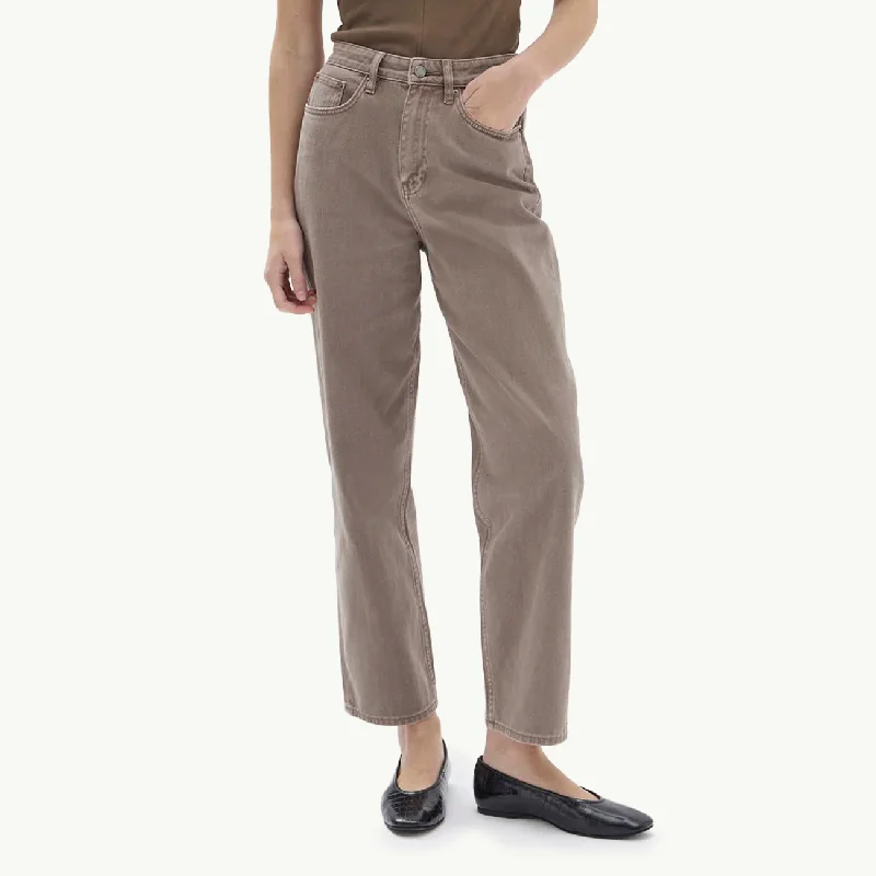 Vintage Straight Jean - Nougat Trendy Bootcut High-Waisted Jeans