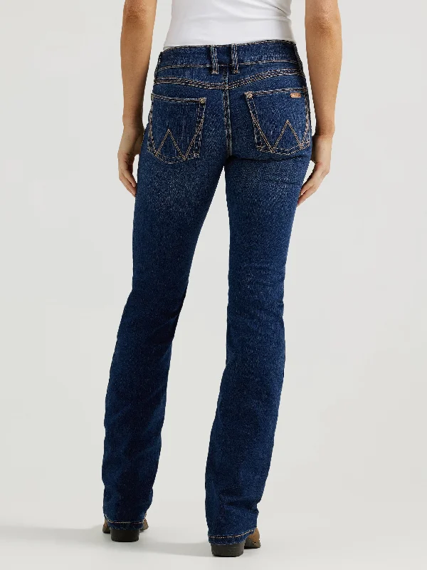 Wrangler Women's Retro Mae Jean HT Wash Classic Slim Fit Jeans