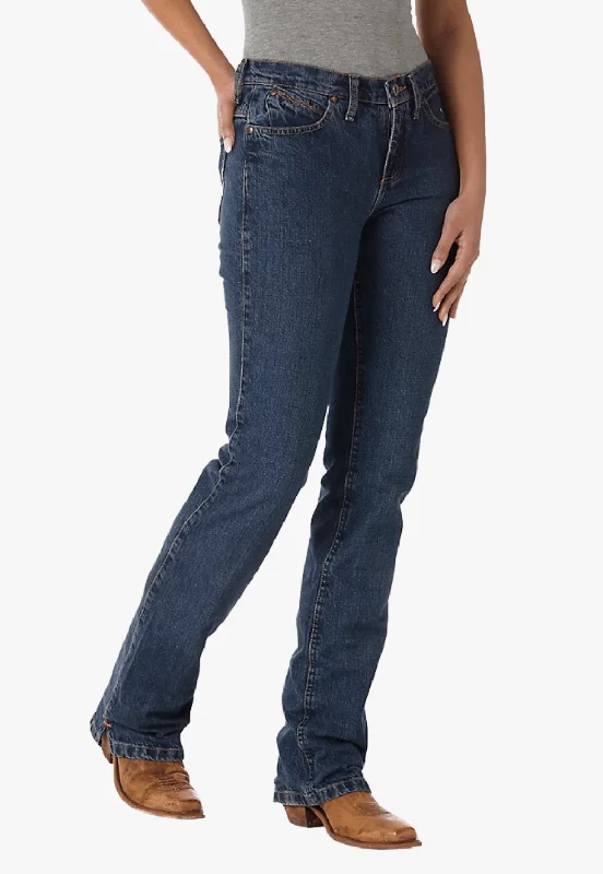 Wrangler Womens Cash Mid-Rise Jean Stylish Acid-Wash Jeans