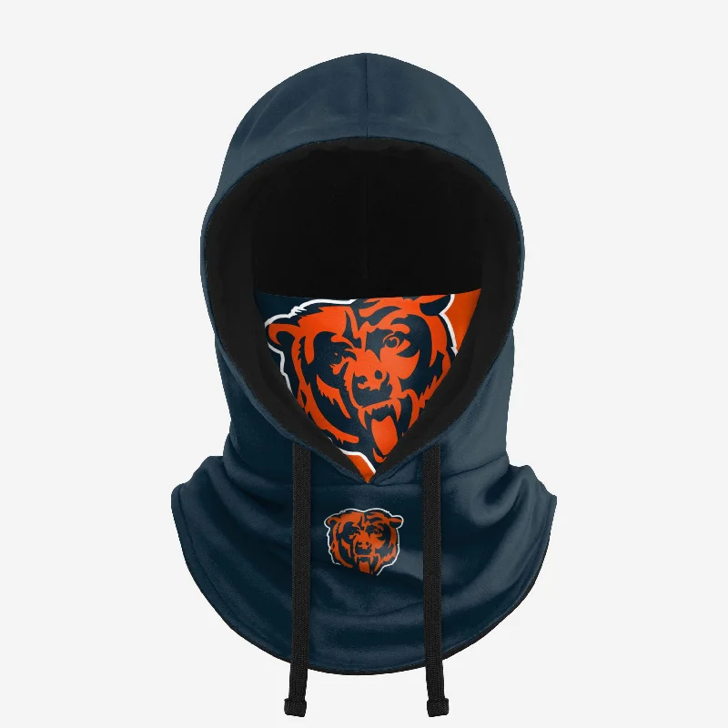 Chicago Bears Drawstring Hooded Gaiter Hoodie with Drawstring Waist Adjustable Fitted