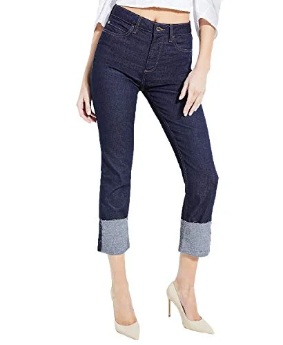 1981 Cuffed Skinny Jeans Cozy Stretch High-Waist Jeans