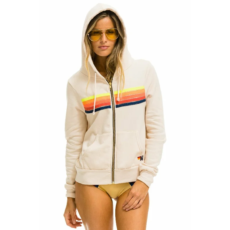 5 Stripe Hoodie Hooded Sweatshirt Casual Wear Street Style