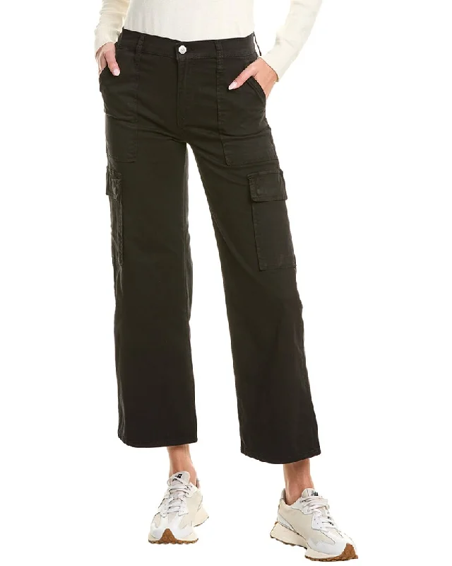 Hudson Jeans Rosalie Wide Cargo Pant Trendy Patchwork Denim Jeans