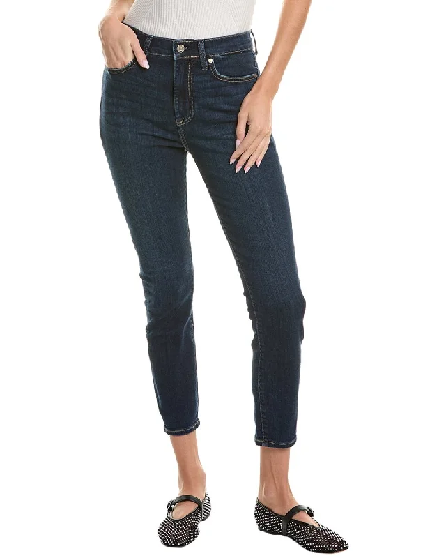 7 For All Mankind Gwenevere Ca5 High Rise Ankle Jean Comfortable Straight-Legged Denim