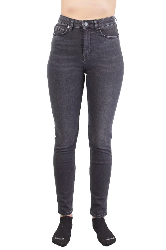 BLK DNM Women's Adler Black Ankle Skinny Jeans #BFRDJ13 26x32 $190 NWT Fashionable Button-Front Jeans