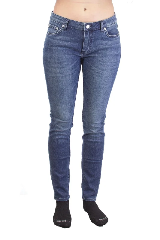 BLK DNM Women's Combs Blue Low Rise Jeans #WJ780103 $215 NWT Trendy Flared Leg Jeans