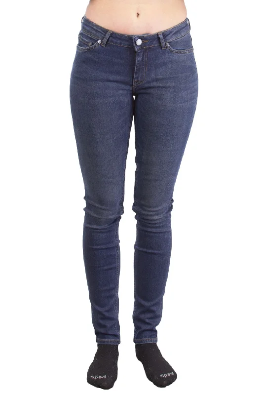 BLK DNM Women's Freeman Blue Super Skinny Jeans #BFMDJ05 $215 NWT Elegant Skinny Leg Jeans