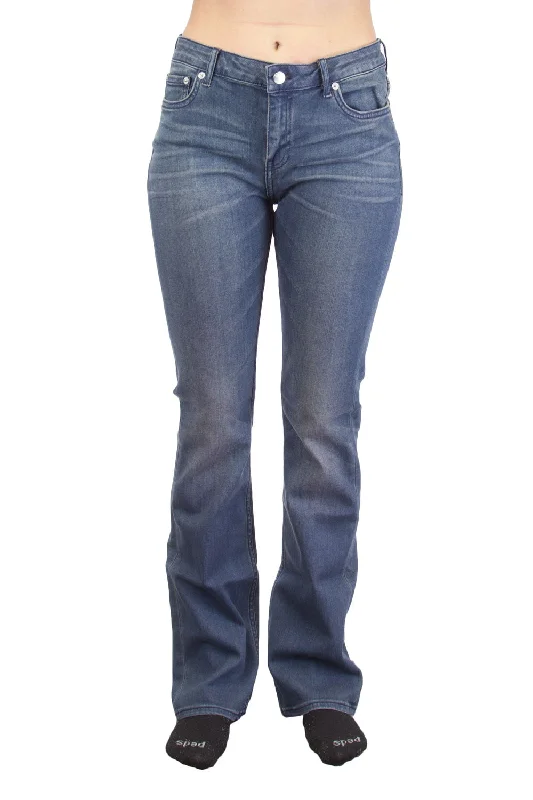 BLK DNM Women's Mador Blue Whiskerwashed Jeans #WJ860601 29x32 $215 NWT Fashionable Slim Fit Jeans