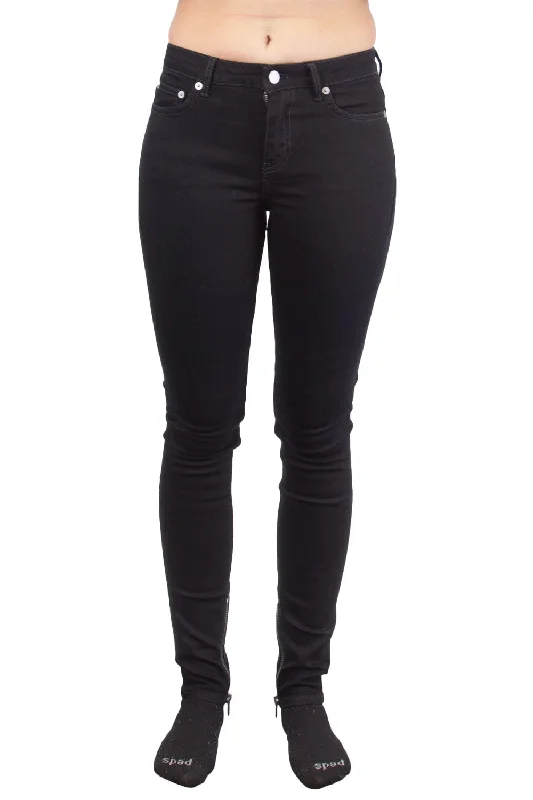 BLK DNM Women's Monroe Black Ankle Zip Jeans #WJ350401 $215 NWT Classic Blue Denim Jeans