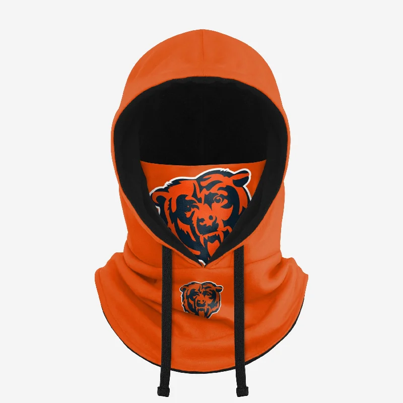 Chicago Bears Alternate Team Color Drawstring Hooded Gaiter Hoodie with Strings Custom Fit Adjustable