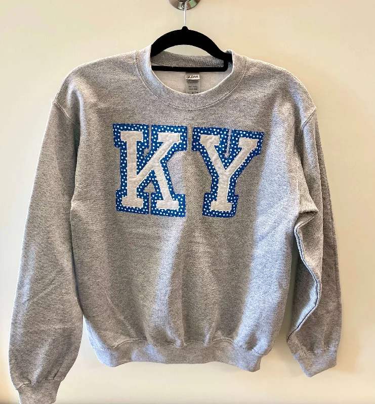 Ladies KY Double Appliqué Sweatshirt - Mom & Me Graphic Hoodie Design Print