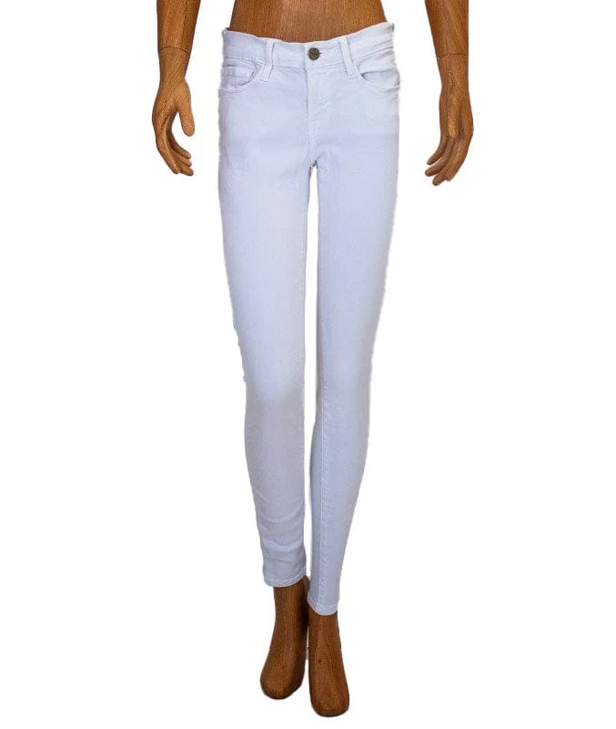 "Le Skinny de Jeanne" in White Chic Cropped Jeans