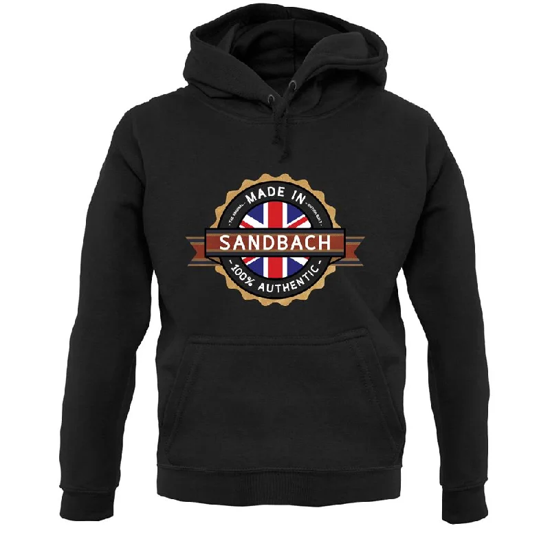 Made In Sandbach 100% Authentic Unisex Hoodie Hoodie with Cropped Fit Short Trendy