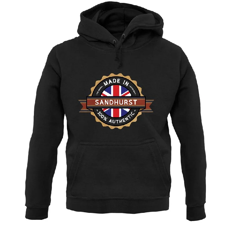 Made In Sandhurst 100% Authentic Unisex Hoodie Hoodie with Thumb Holes Functional Cozy