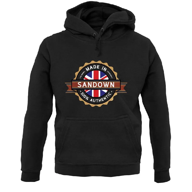 Made In Sandown 100% Authentic Unisex Hoodie Hoodie with Logo Branding Identity