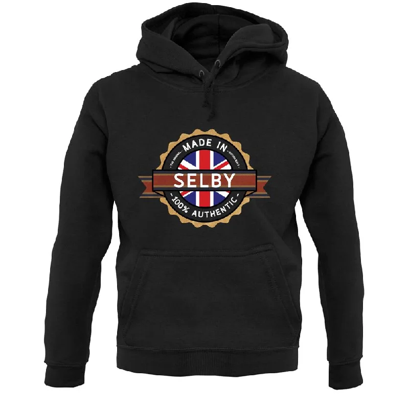 Made In Selby 100% Authentic Unisex Hoodie Hoodie with Magnetic Closure Innovative Modern