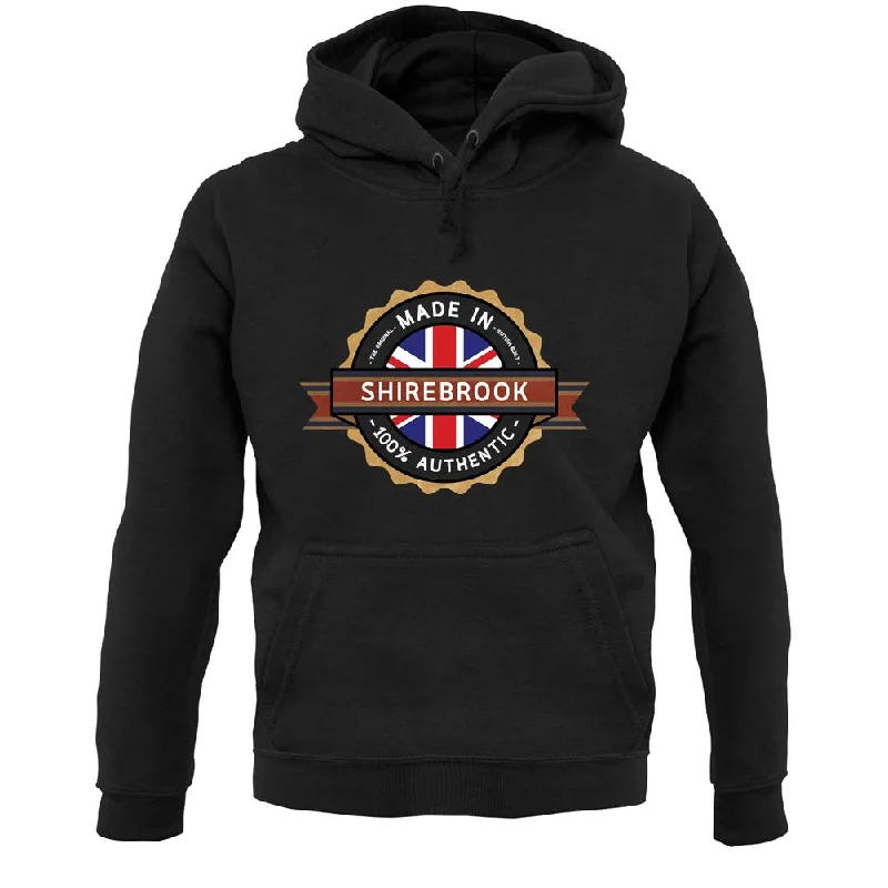 Made In Shirebrook 100% Authentic Unisex Hoodie Hoodie with Raw Hem Edgy Unfinished