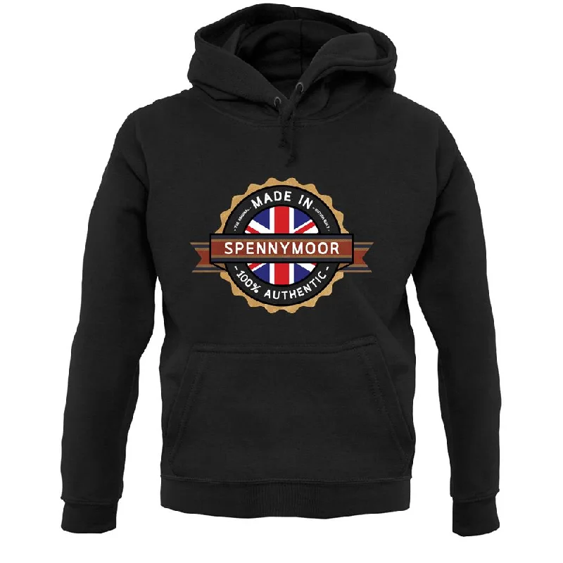 Made In Spennymoor 100% Authentic Unisex Hoodie Hoodie with Half-Zip Sporty Casual