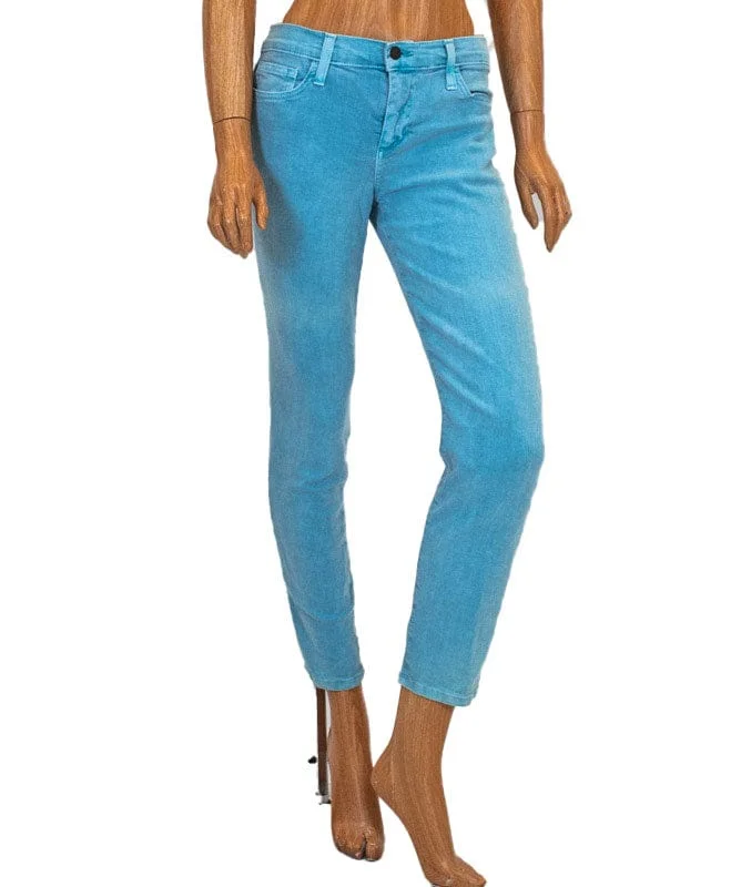 Sky Blue Skinny Jeans Cozy Wide-Legged Jeans