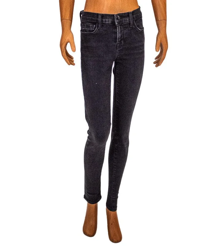 "Vanity" Mid-Rise Skinny Jeans Trendy Bootcut High-Waisted Jeans