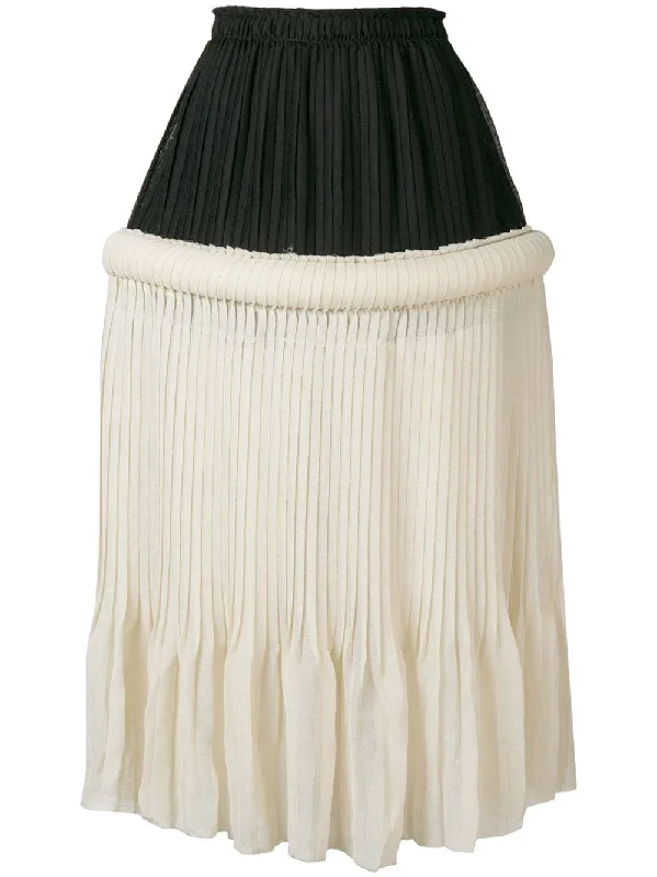 drop-waist knife-pleat skirt corduroy skirt cozy