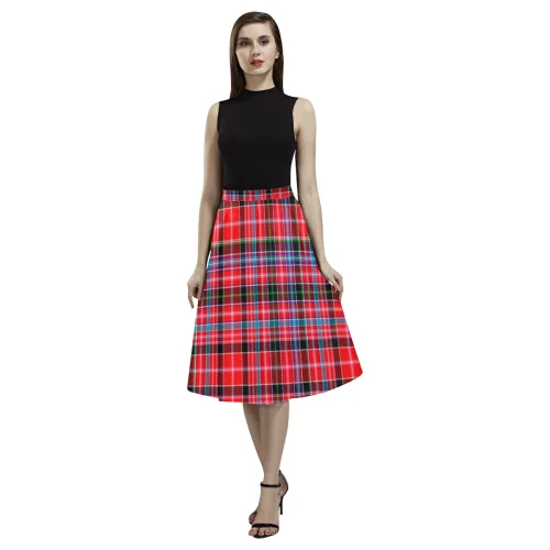 Aberdeen District Tartan Aoede Crepe Skirt wool skirt thick
