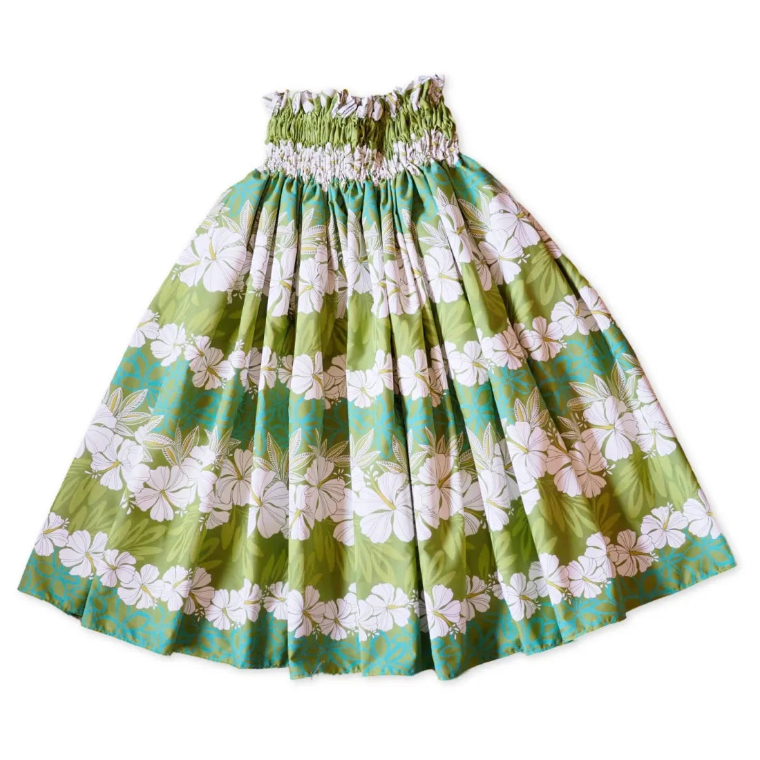 Aloha Lei Green Single Pa'u Hawaiian Hula Skirt corduroy skirt durable