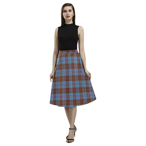 Anderson Modern Tartan Aoede Crepe Skirt leather skirt durable