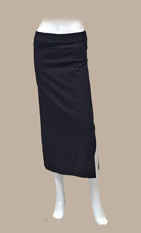 Black Shape Wear Under Skirt relaxed fit skirt