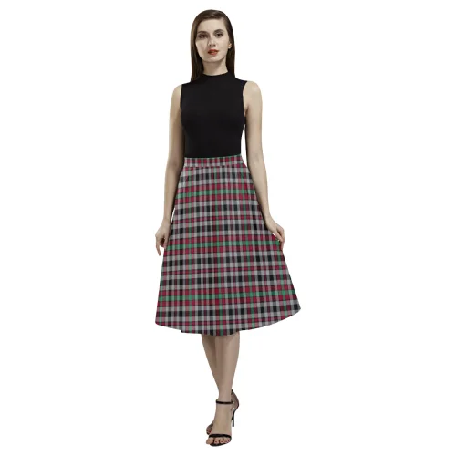 Borthwick Ancient Tartan Aoede Crepe Skirt chiffon skirt lightweight