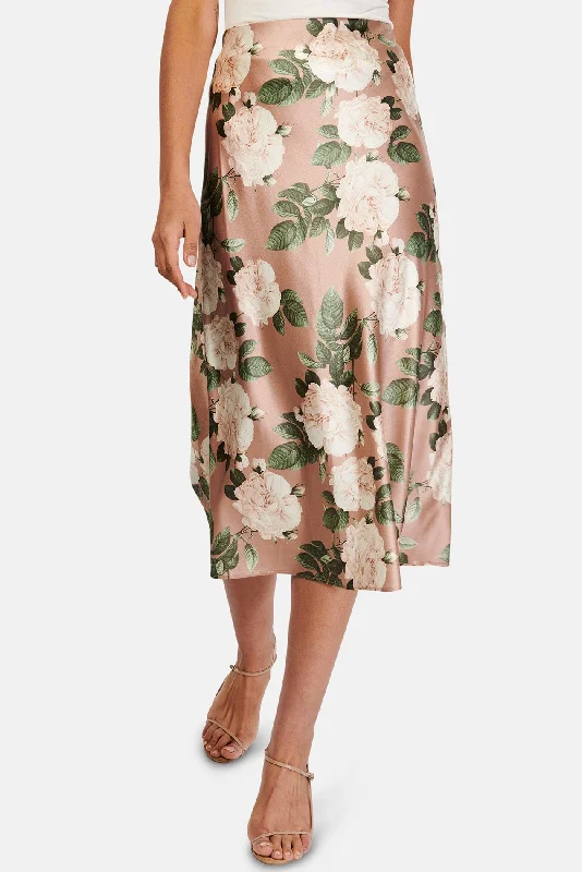 Aviva Skirt Gardenia linen skirt natural