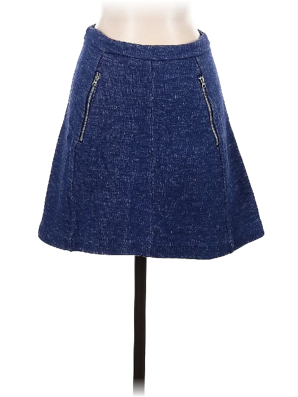 Denim Skirt ribbed skirt waist