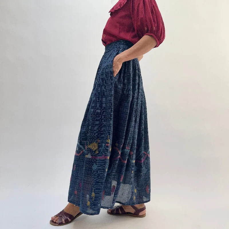 DVAA | Skirt in Dark Blue Libby Weave pencil skirt chic
