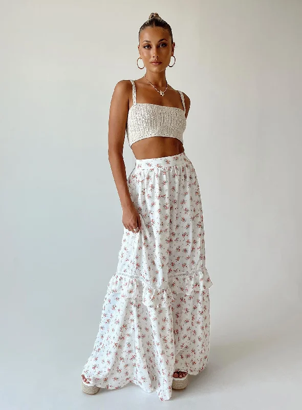 Fowler Maxi Skirt White pencil skirt chic