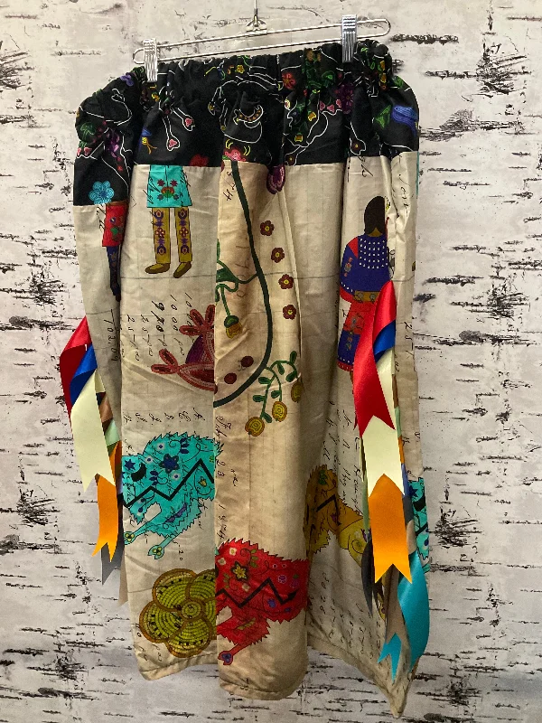 Handmade Aunties Gifts w/ Beaded Floral Top Ribbon Skirt midi skirt versatile