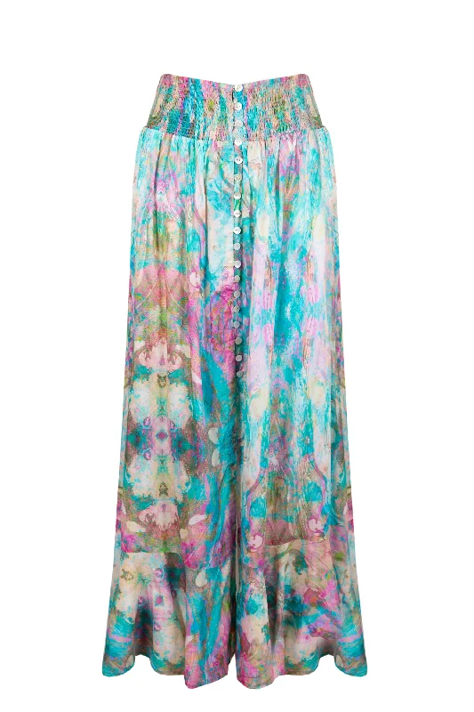 LIQUID RAINBOW FIJI SKIRT high waist skirt