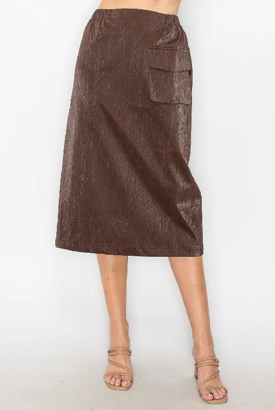 Lori Leather Skirt breathable skirt fabric