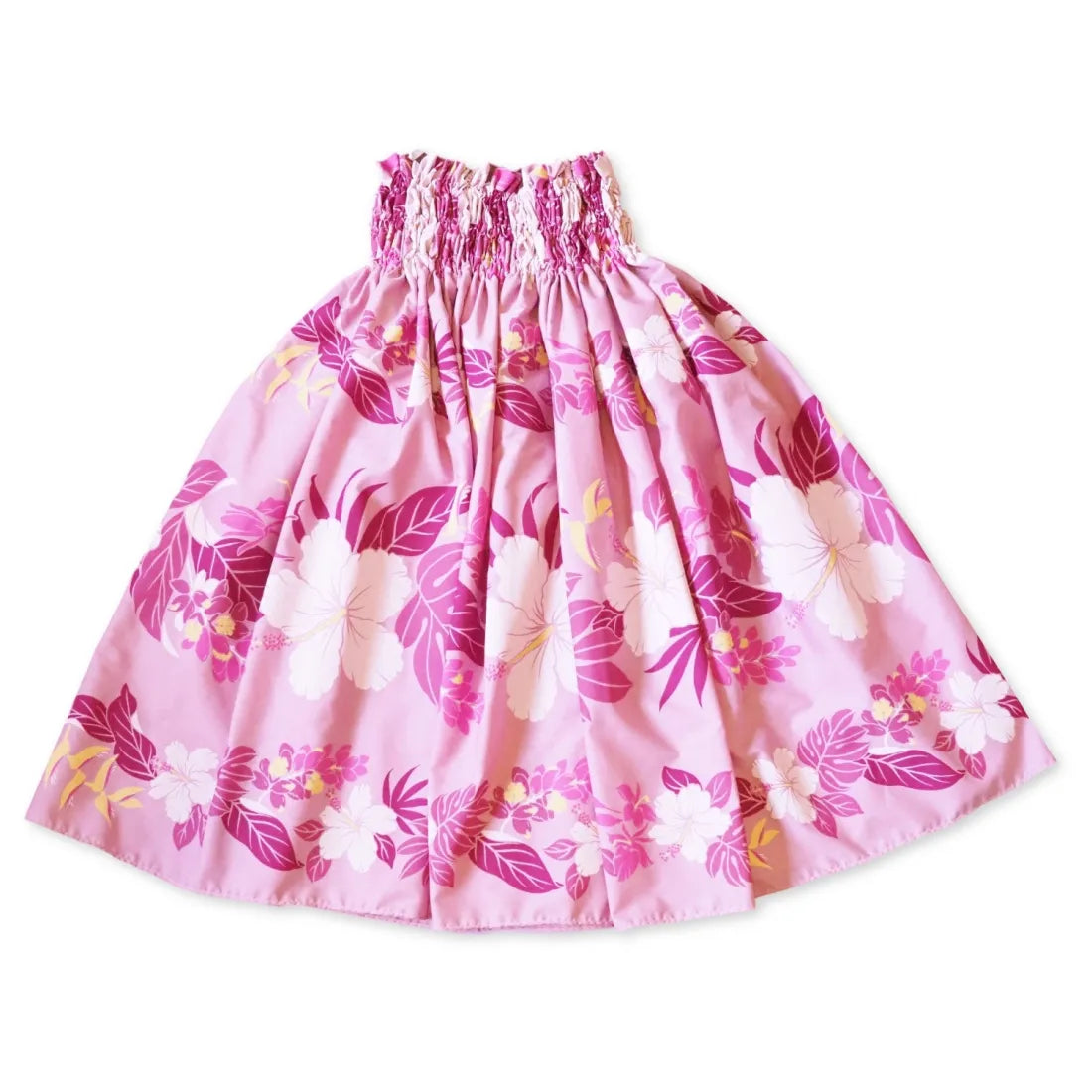 Manoa Pink Single Pa'u Hawaiian Hula Skirt velvet skirt luxury