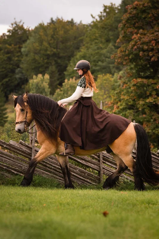 Matilde Riding Skirt silk skirt lustrous