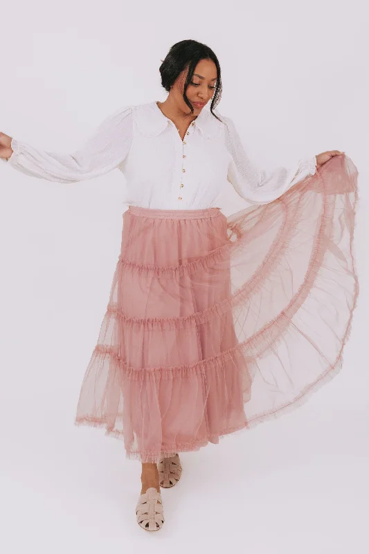 PLUS SIZE - In My Own World Skirt silk skirt lustrous