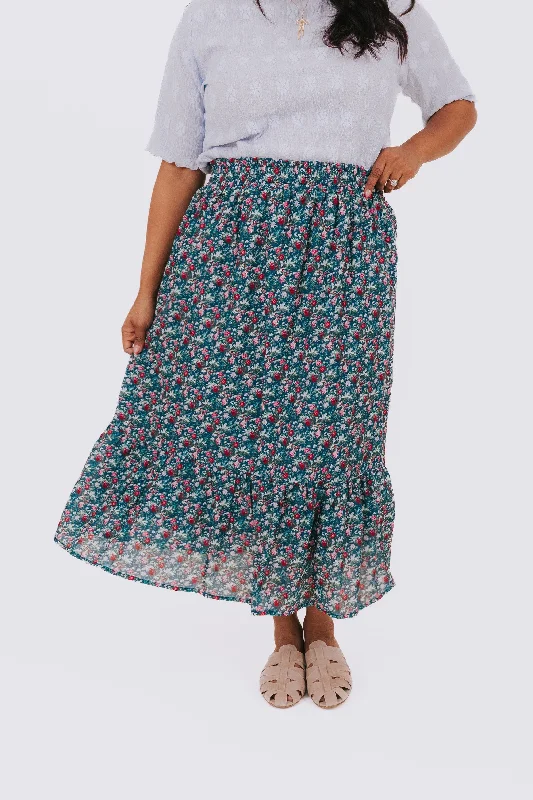 PLUS SIZE - Safest Place Skirt denim skirt trendy