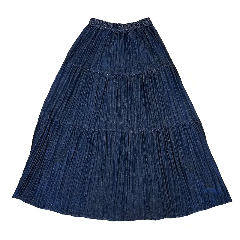 Rockmount Stonewash Denim Western Broomstick Skirt mini skirt trendy