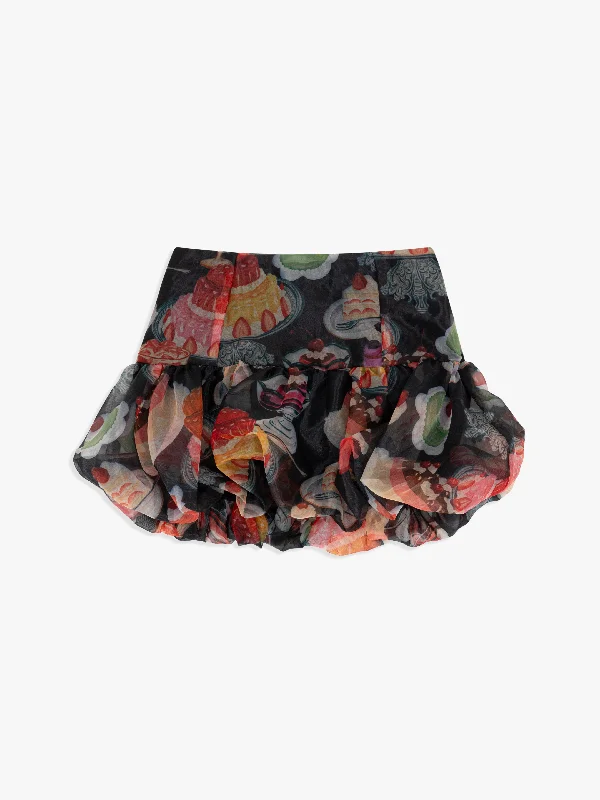 Scarlett Bubble Skirt - Dessert Table denim skirt classic