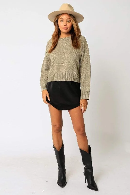 Zion Scoop Mini Skirt Black leather skirt sleek